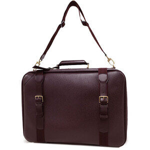 Louis Vuitton Taiga Black Leather Satellite Bag Brown